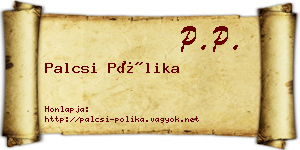 Palcsi Pólika névjegykártya